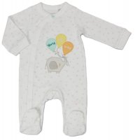 H03604: Baby "Worth The Wait" Cotton Sleepsuit (NB-3 Months)